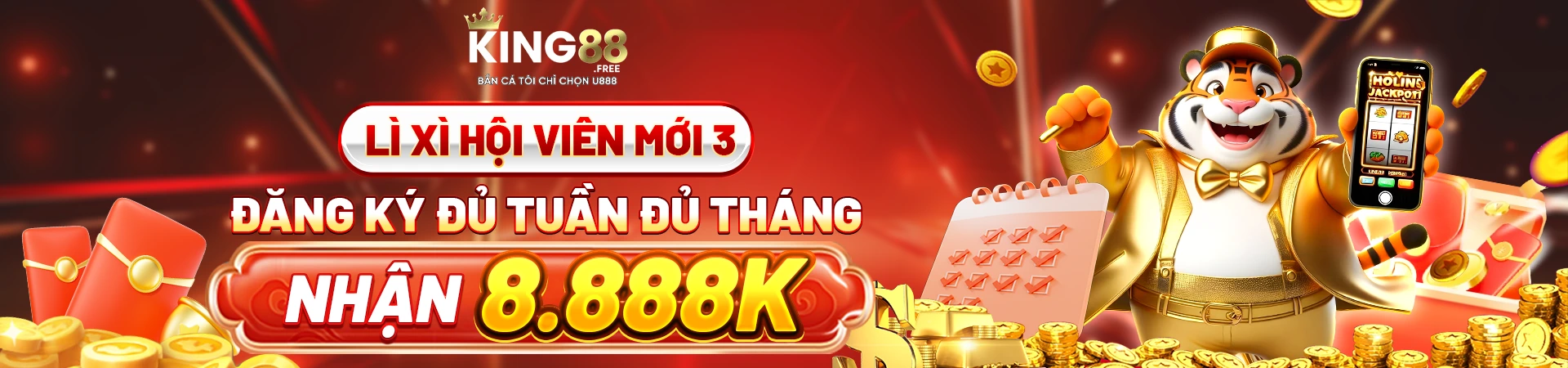 Lì xì hội viên mới 3 đăng ký đủ tuần đủ tháng nhận 8888k